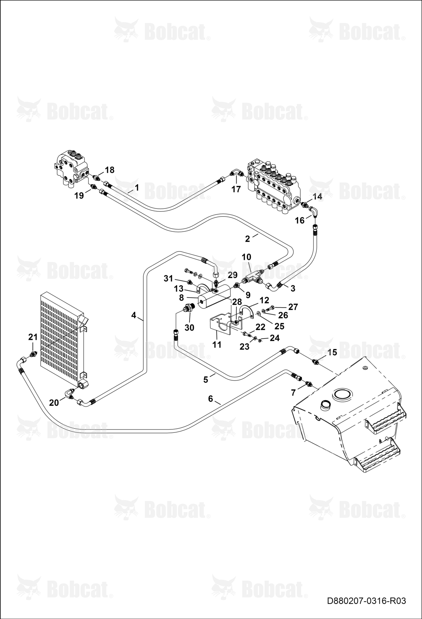 Leak Collection Block Circuit  B44Z11012 & Below