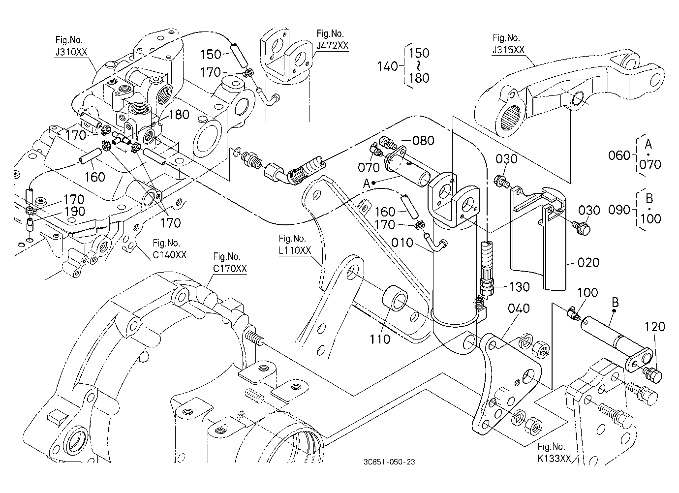 3P-Lift Assist Cylinder Lh