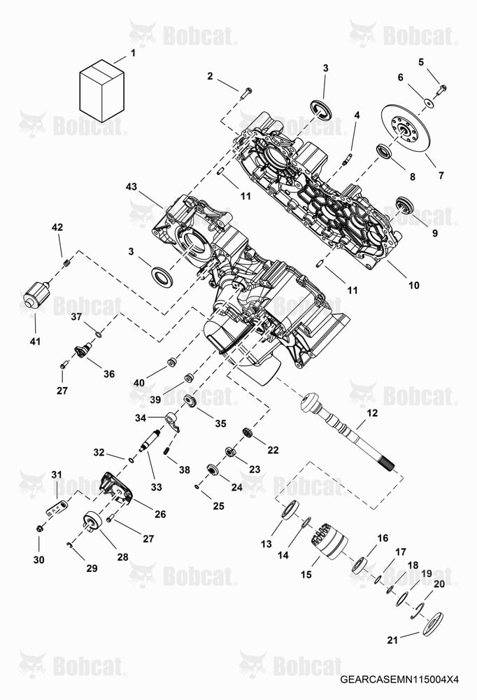 Drive TRAIN, Main Gearcase AJNT11001 - AJNT19999