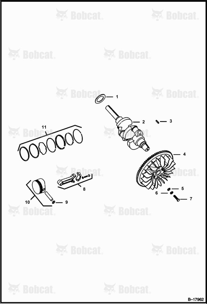PISTONS, Crankshaft & Flywheel