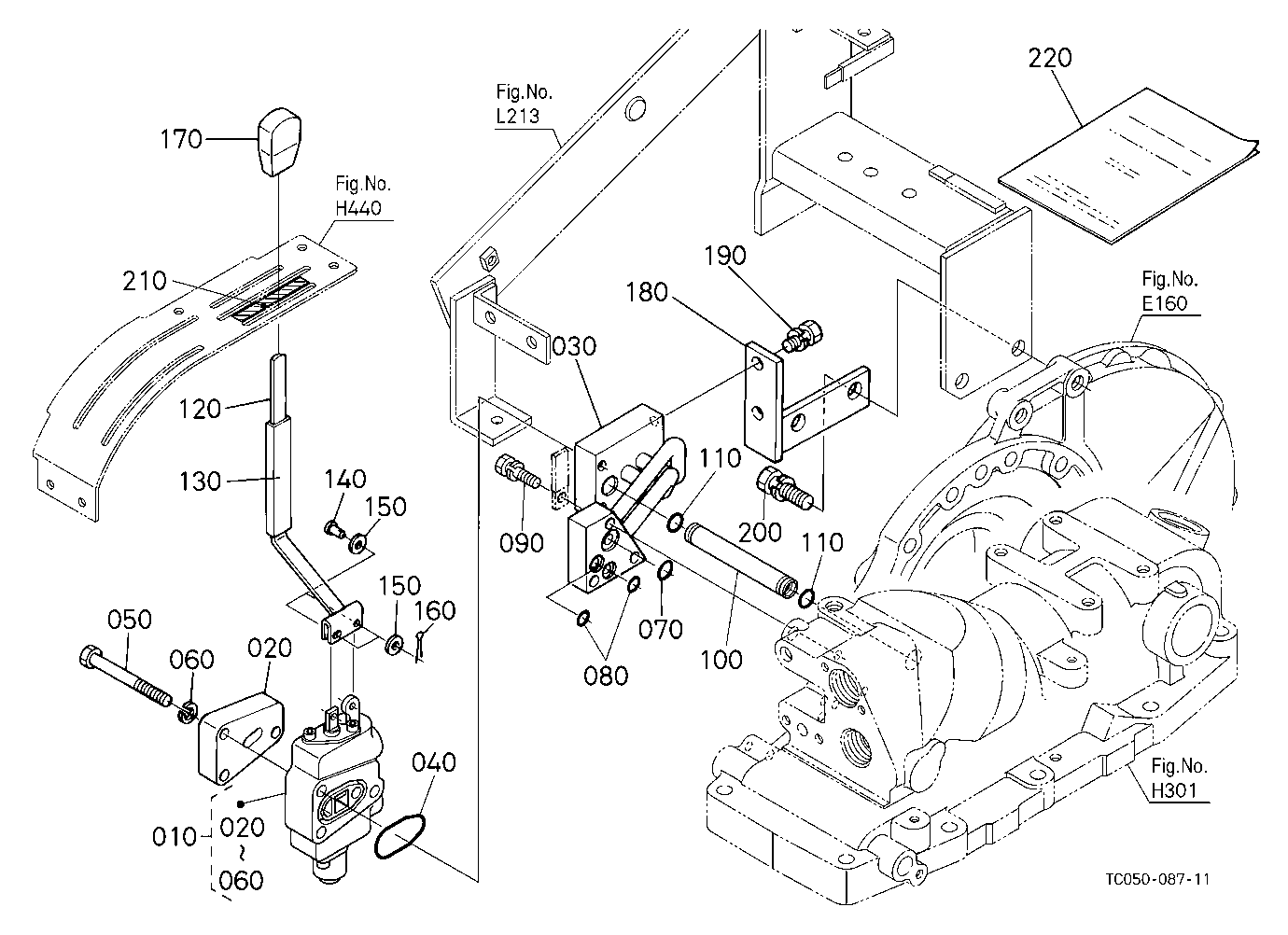 Auxiliary Control Valve Lever (1St) [Option]