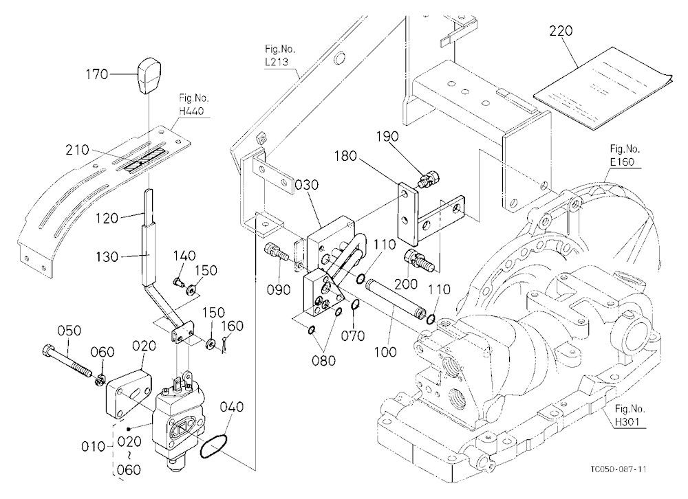 Auxiliary Control Valve Lever (1St) [Option]