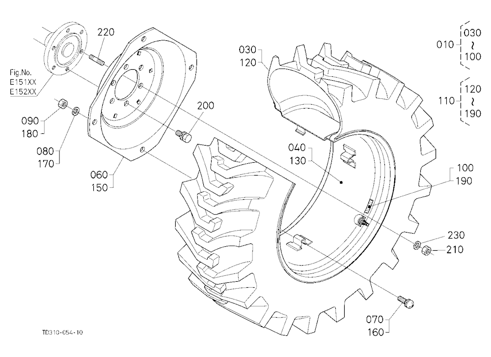 Rear Wheel (420/70-24)
