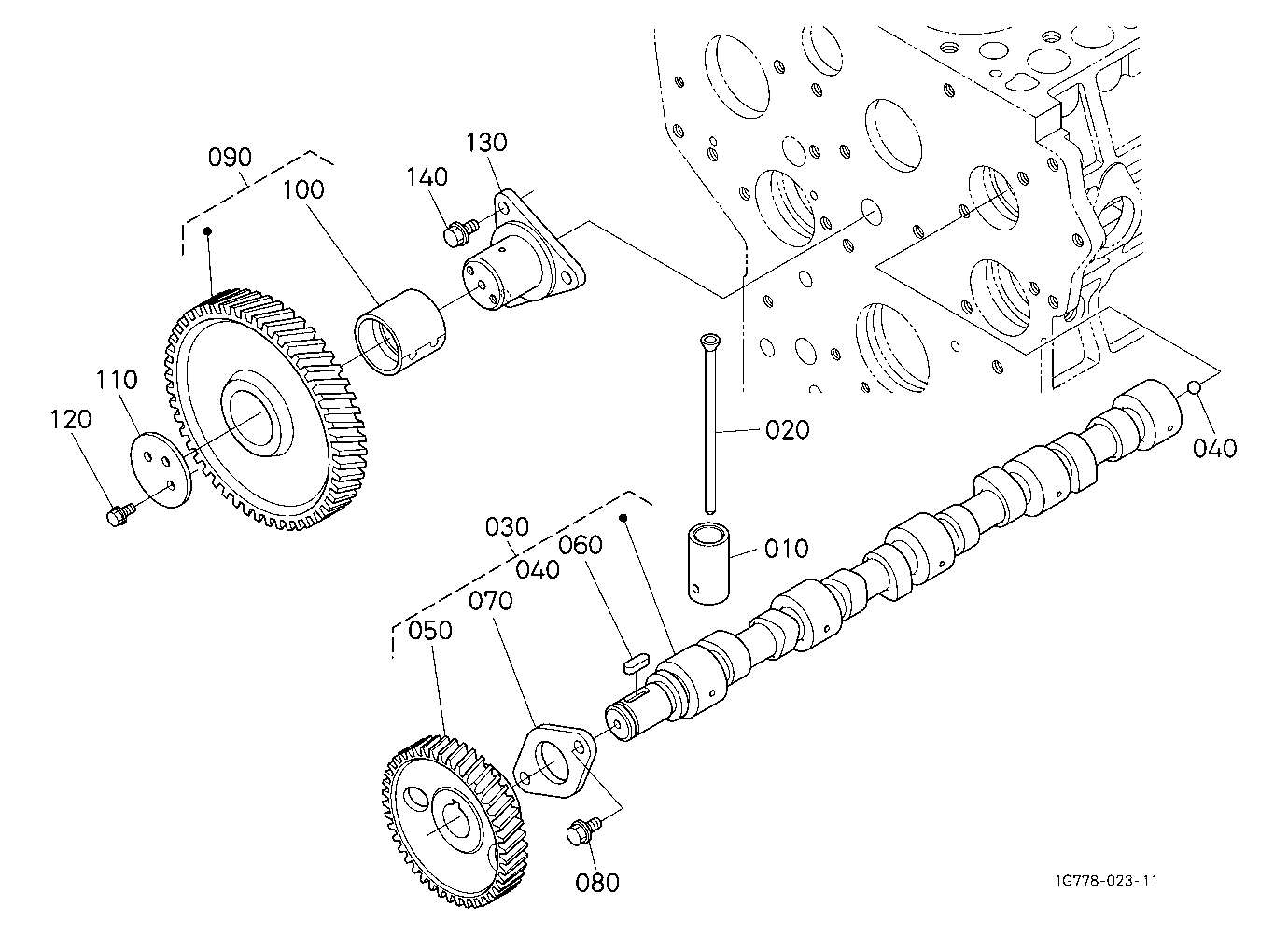 Camshaft And Idle Gear Shaft