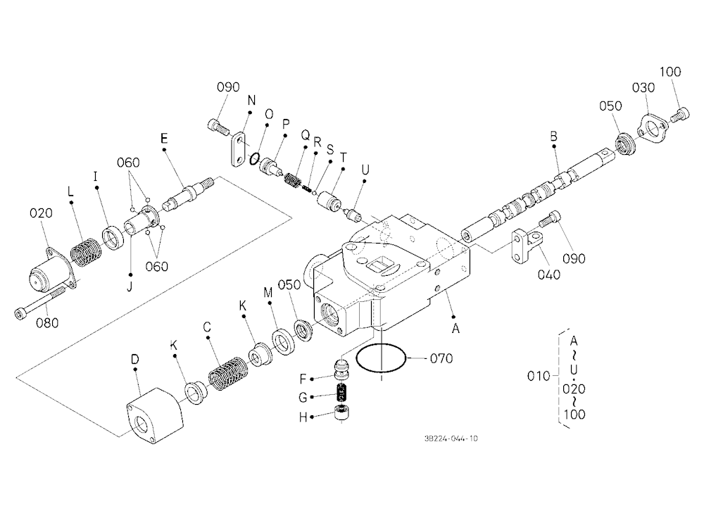 Auxiliary Control Valve (Fd) [Component Parts] (W/