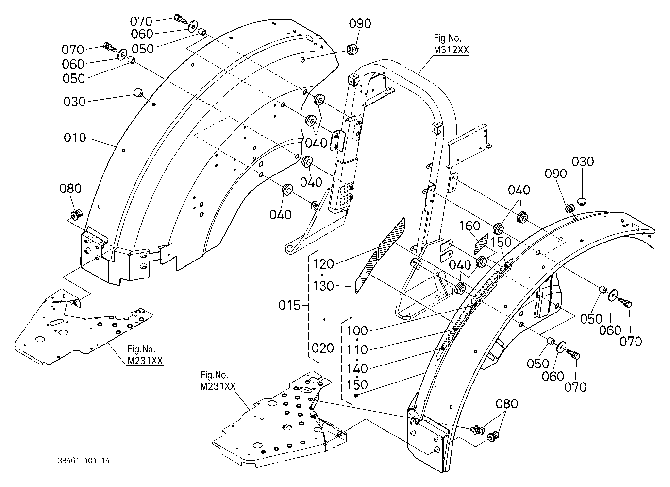 Fender (Upper Position) [Rear Wheel 480/65R24]