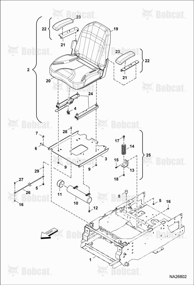 Seat Assembly (Mid State)