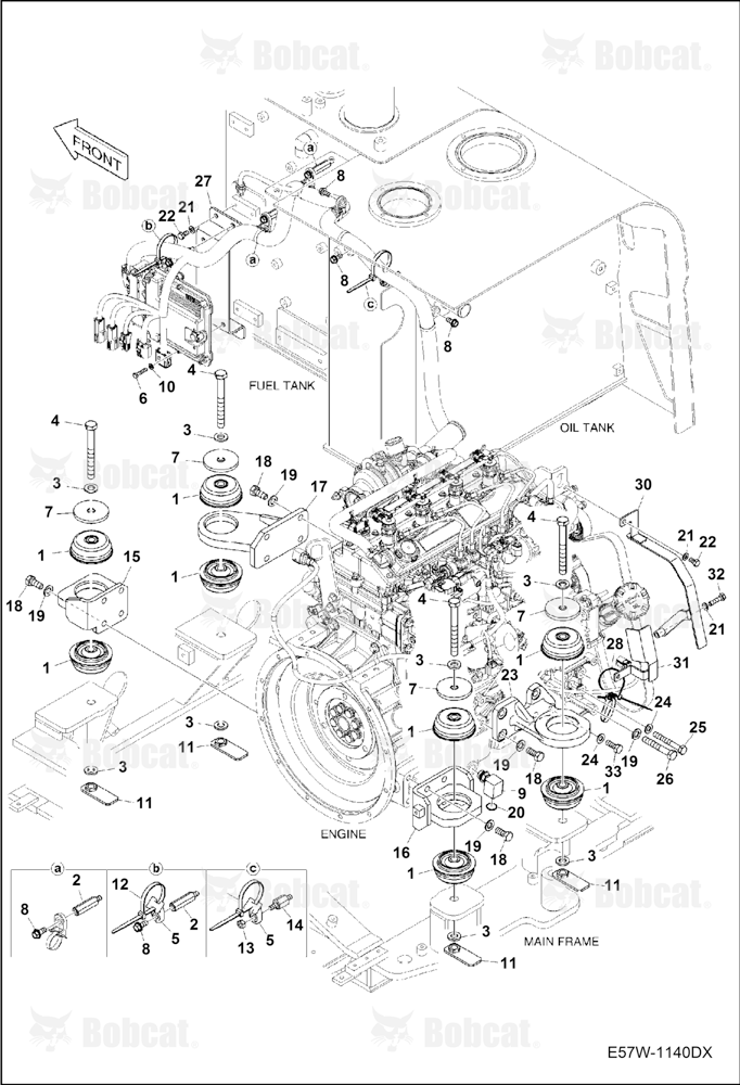 Engine & Attaching Parts (Engine Mounting)