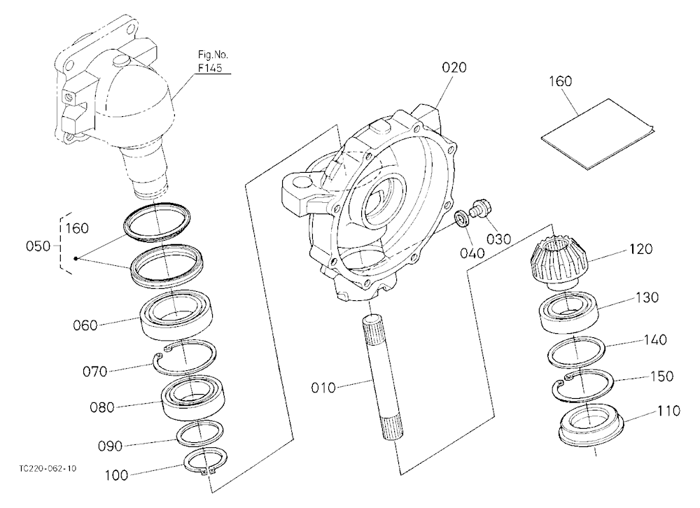 Front Axle Case Lh