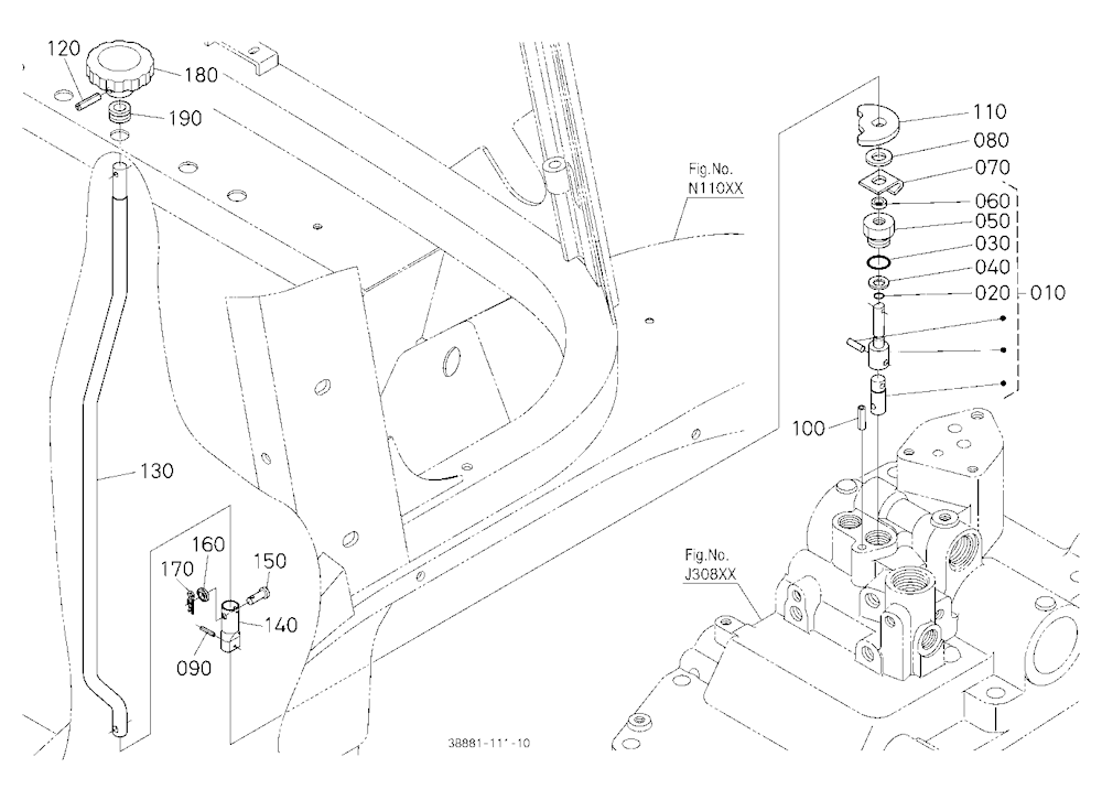 Lowering Lock Lever