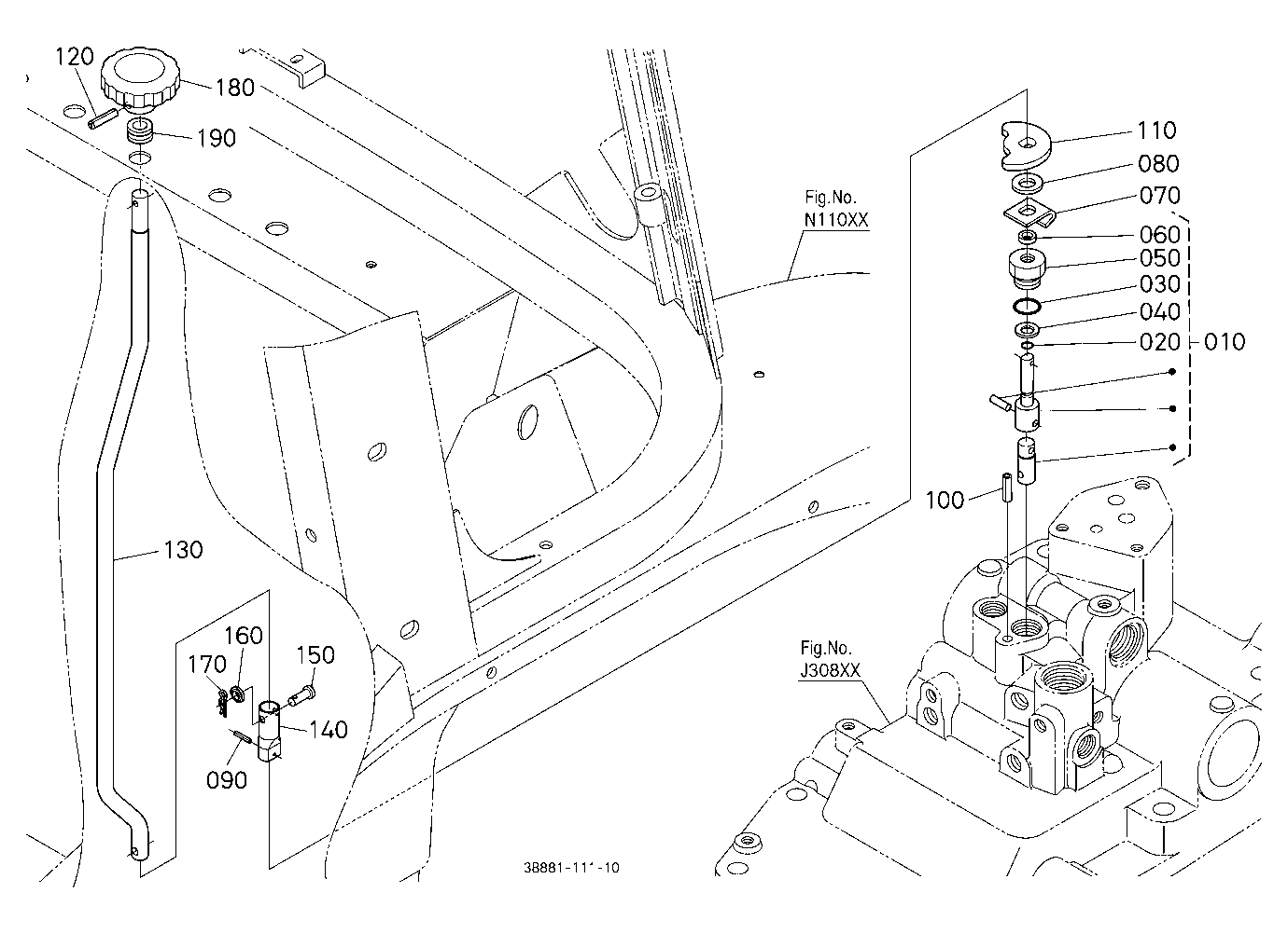 Lowering Lock Lever