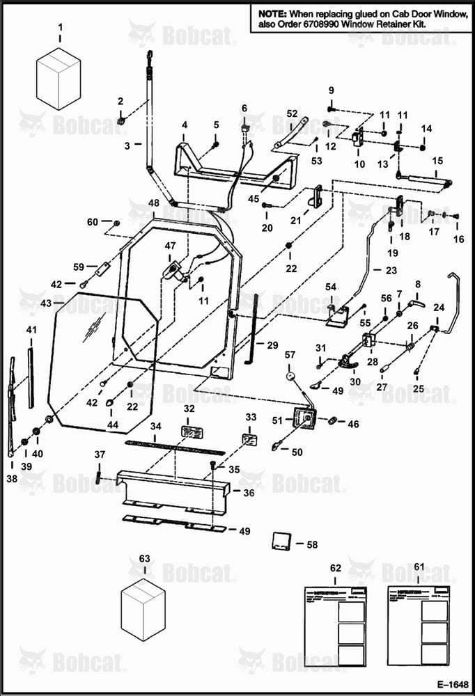 CAB Door 501020001 & Above