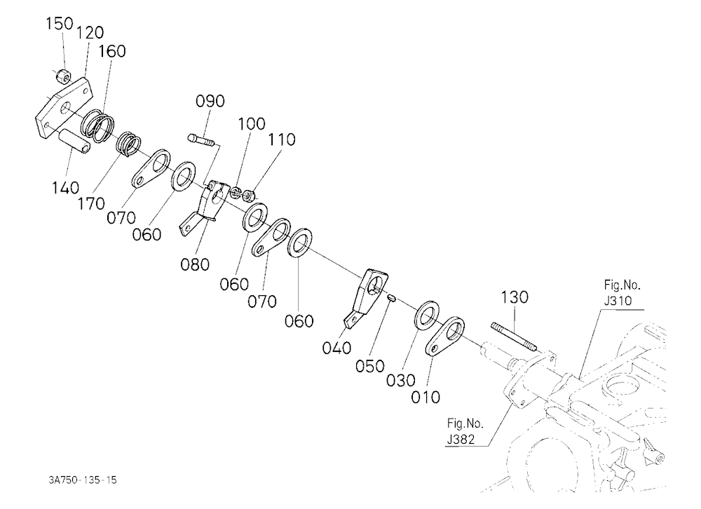 Draft And Position Control Lever Bracket