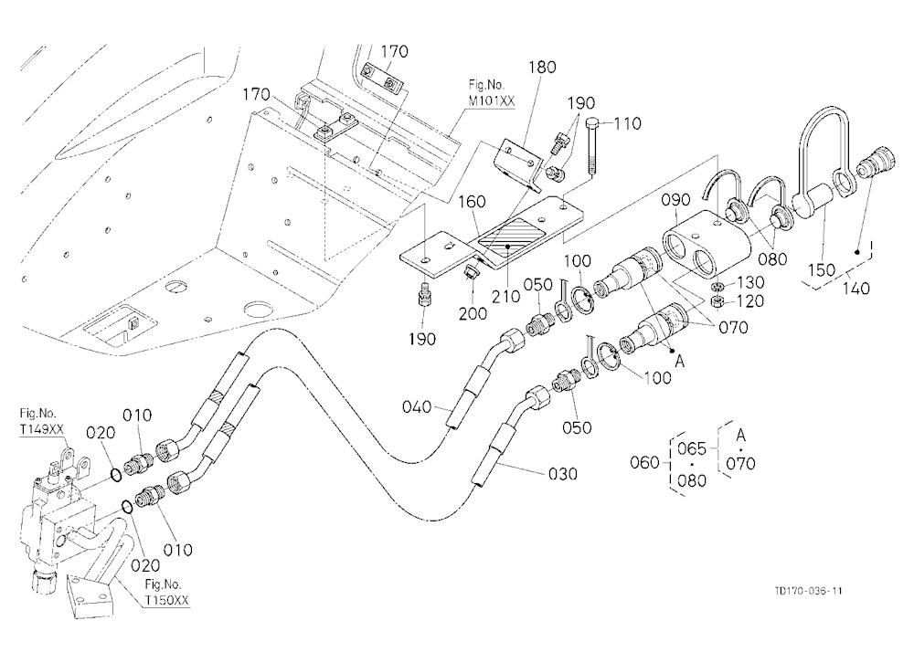 Auxiliary Control Valve Coupler (1St) (W/G No.L834
