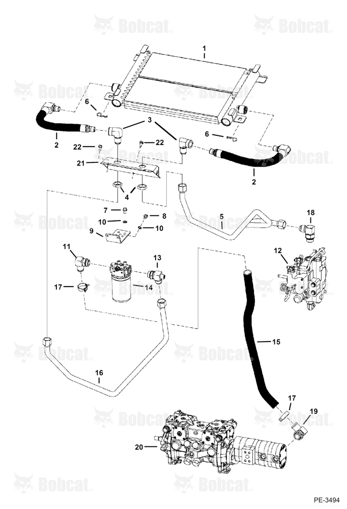 Hydrostatic Circuitry (W/Cooler)