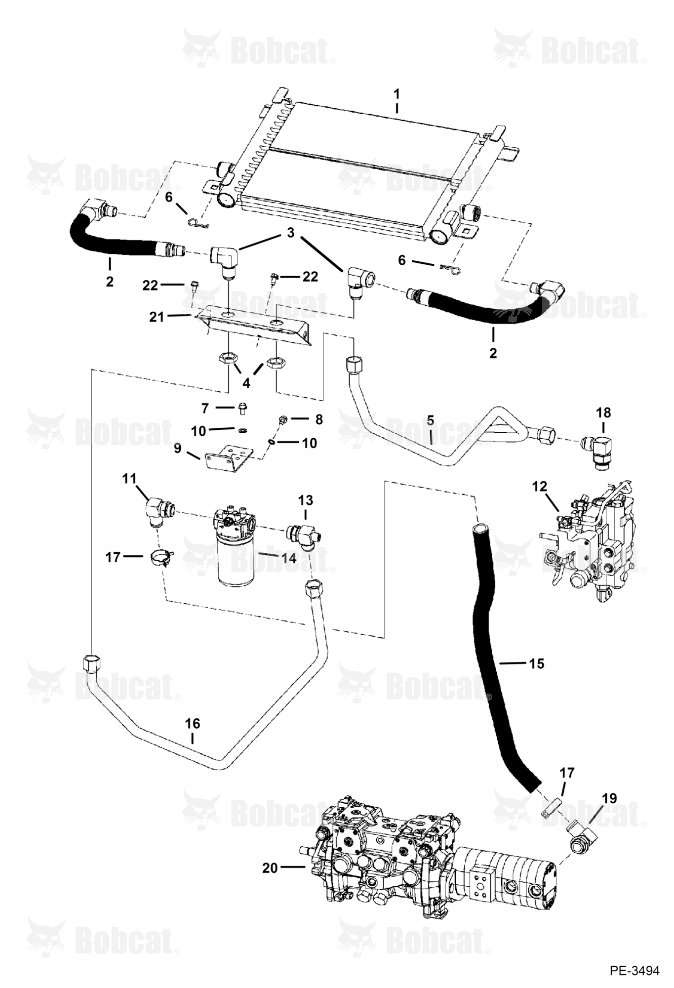 Hydrostatic Circuitry (W/Cooler)