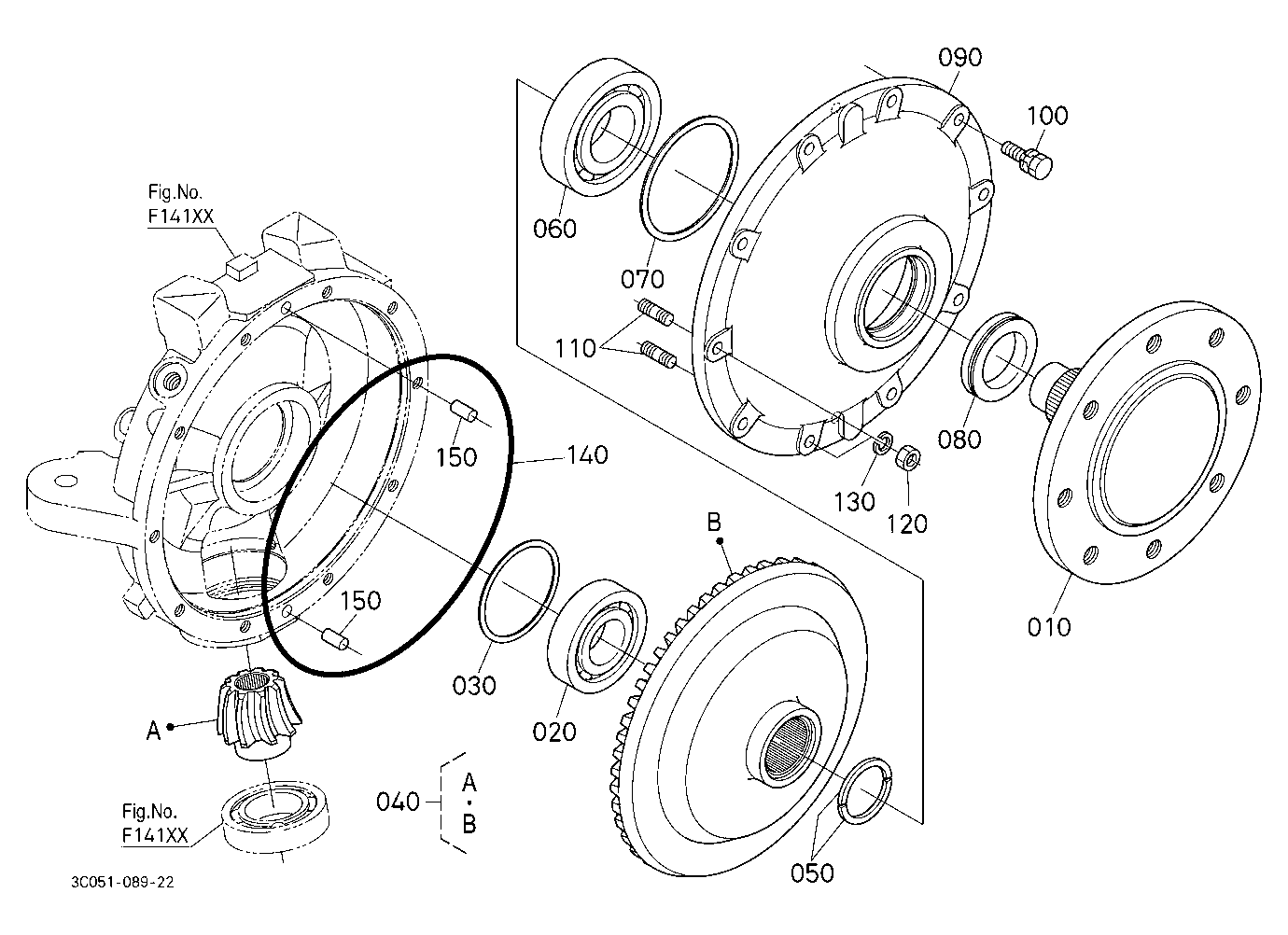 Front Axle Lh