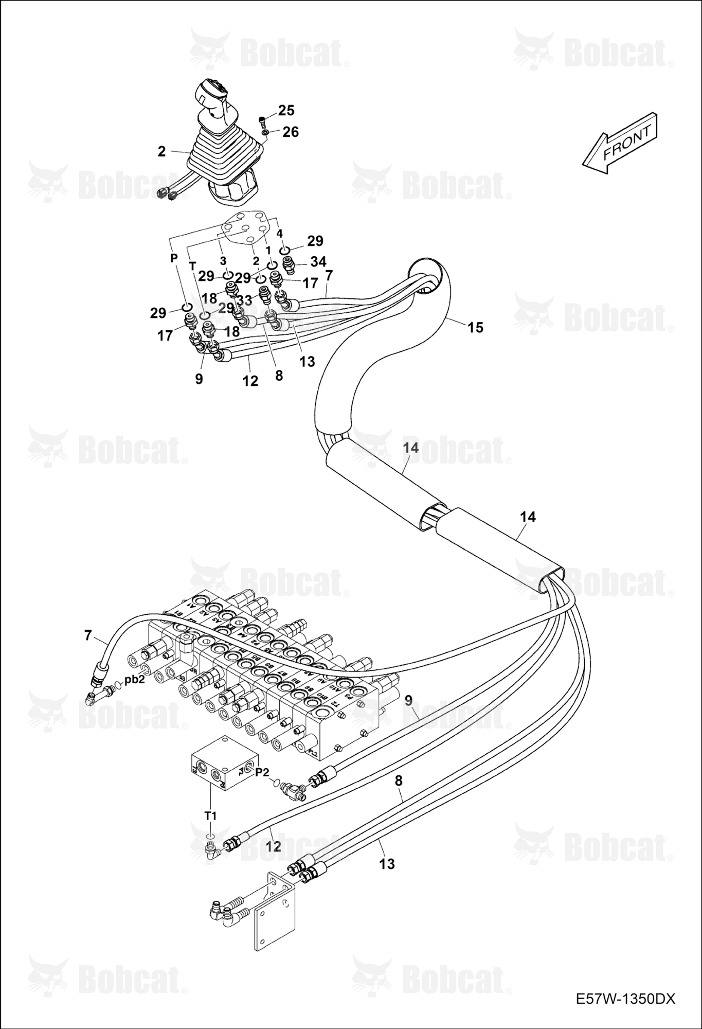 Hydraulic Pilot Circuitry (RH Joystick)