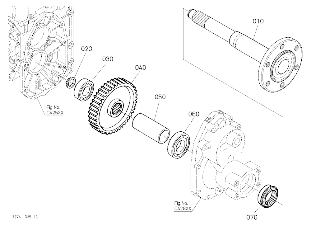Rear Axle Lh