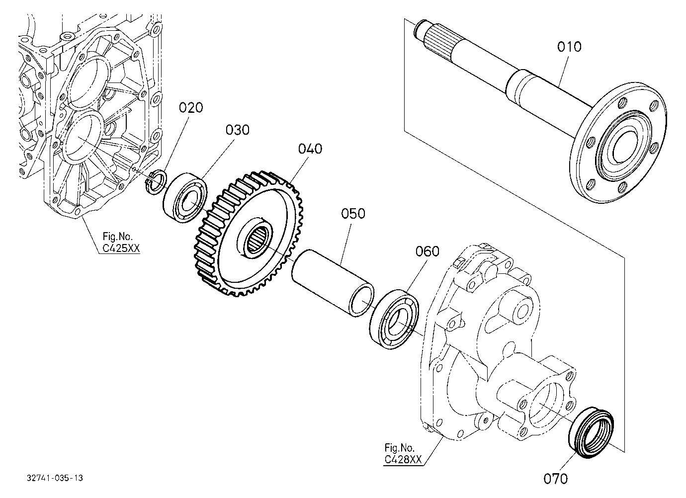 Rear Axle Lh