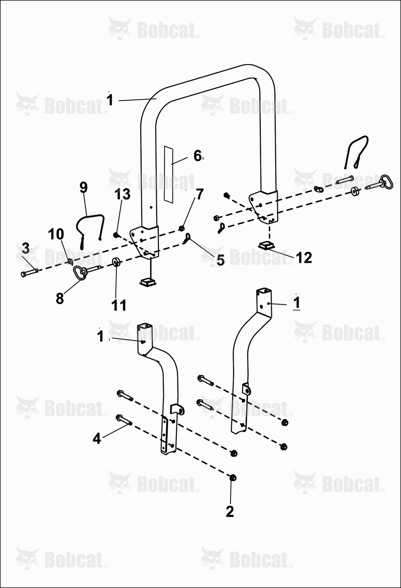 Folding ROPS