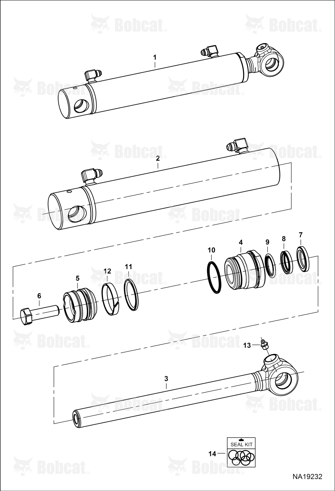 Boom Swing Cylinder  B4PC11100 & Above