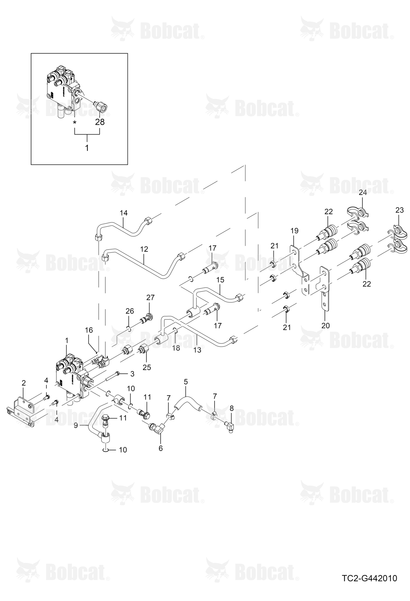 External Draw Valve Group (FLOATING)