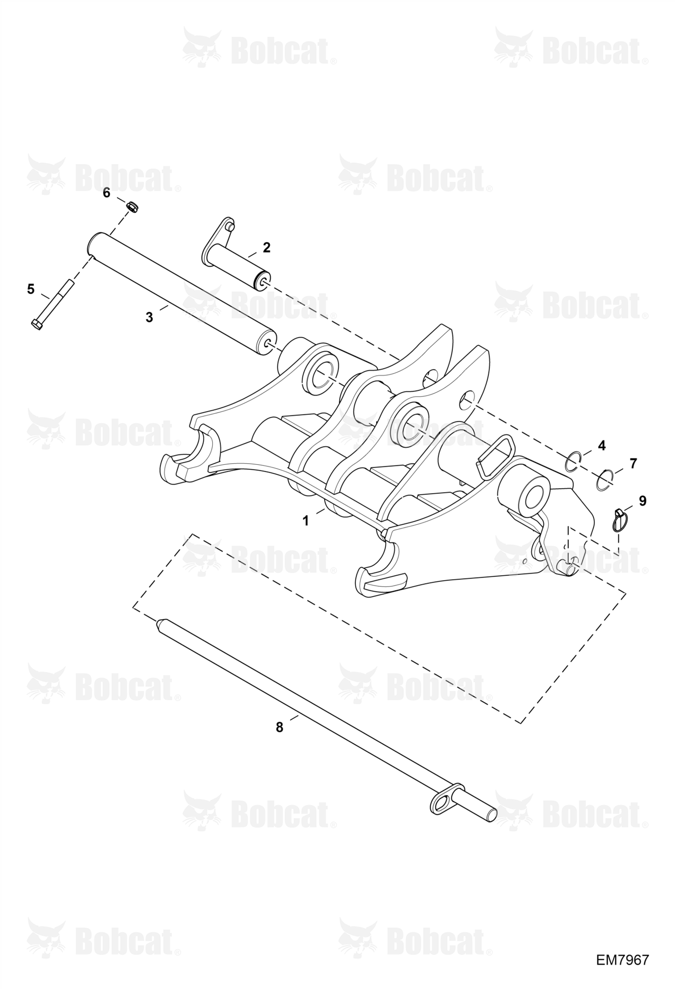 Attachment Carrier (Quick-tach)  B54Y11001 - B54Y11154