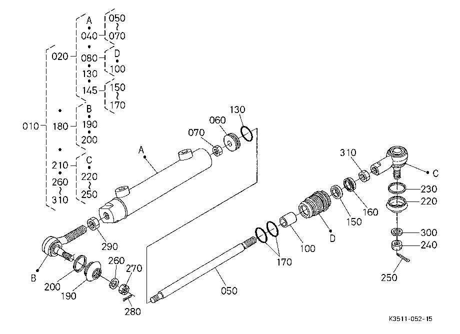 Steering Cylinder [Component Parts]