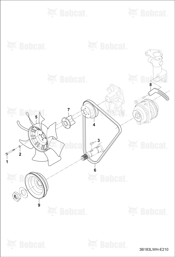 Engine Attaching Parts (Cooling Fan & Drive Belt)