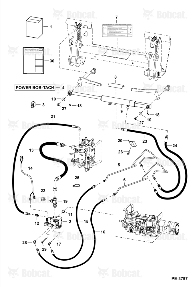 Power BOB-TACH (Kit) (Bottom Mounted Cylinder Ports)