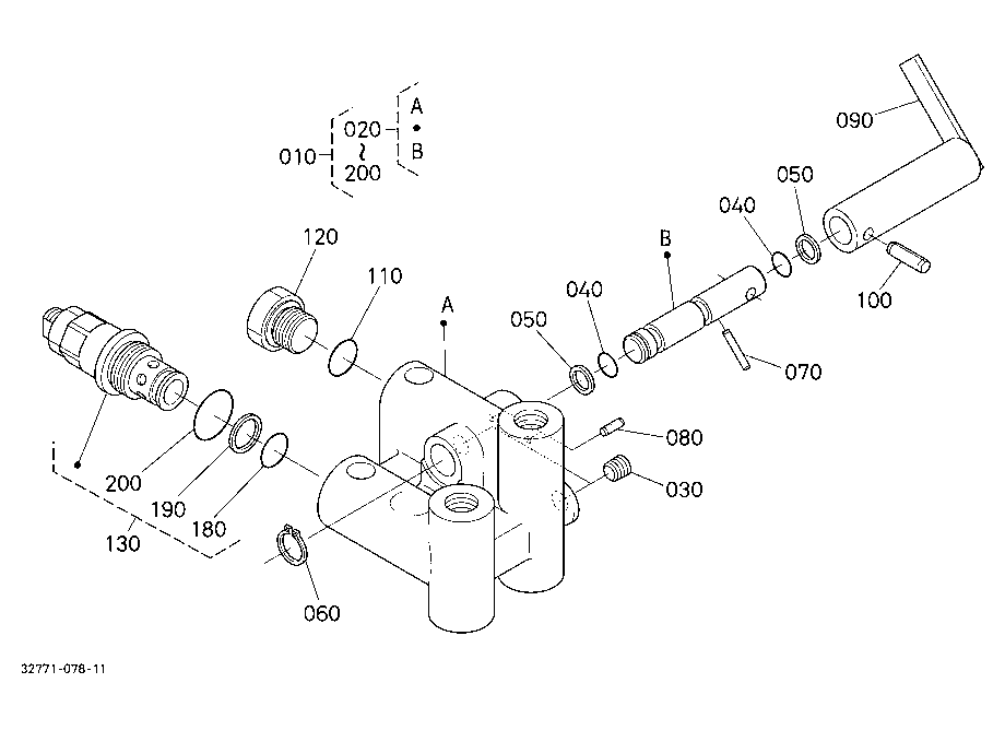 Swing Control Block [Component Parts] [Old Type]