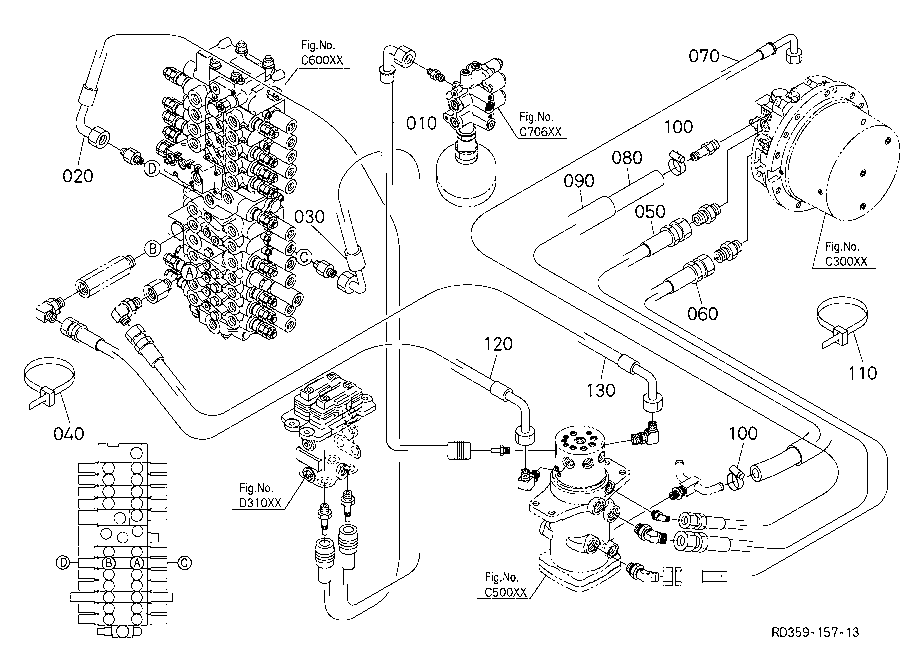 Oil Piping (Travel Lh)