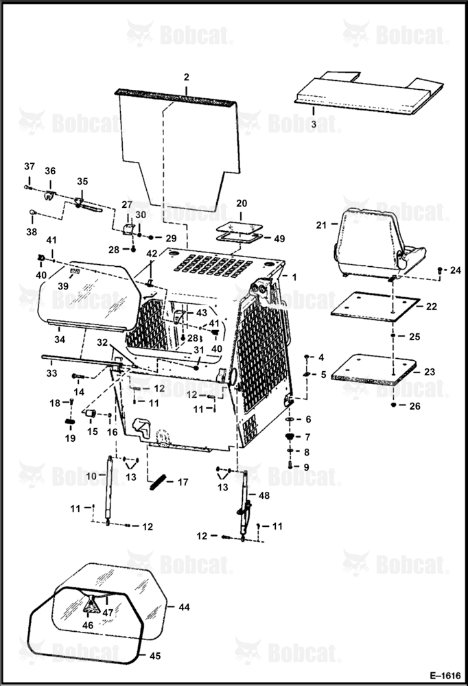 Operator CAB (Deluxe) 501820001 & Above