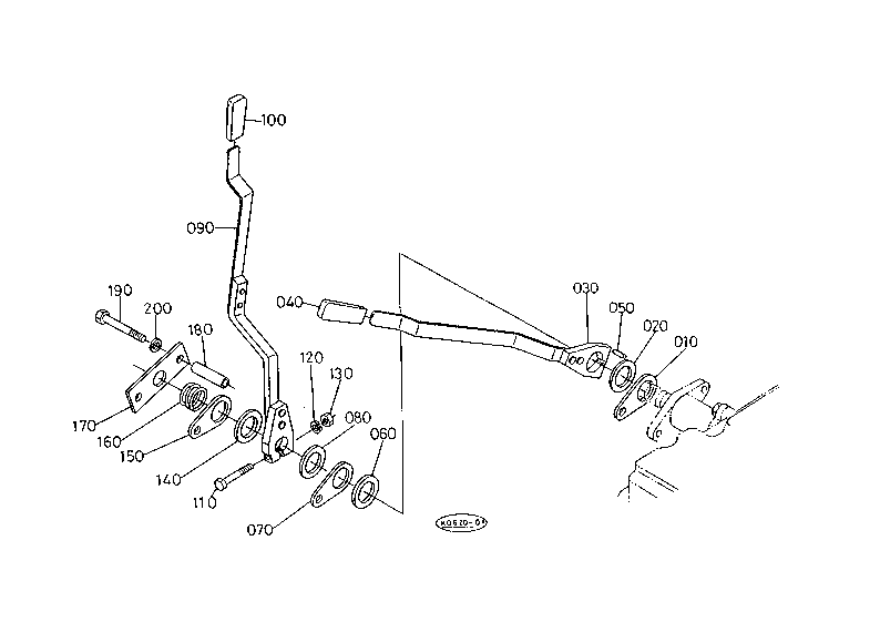 Draft and Position Control Lever W/O Cab