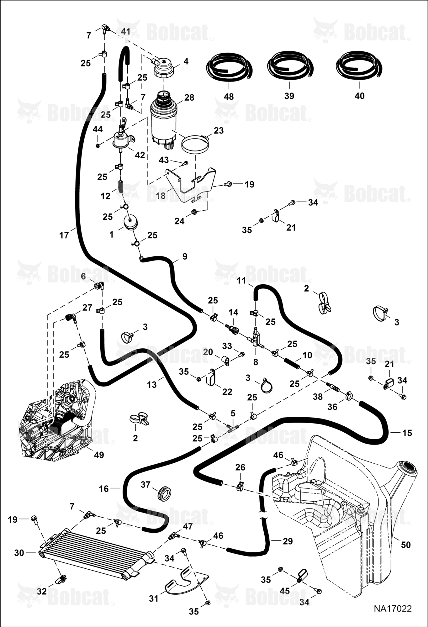 Engine & Attaching Parts (Fuel System)  B41N17059 & Above, B41P17068 & Above