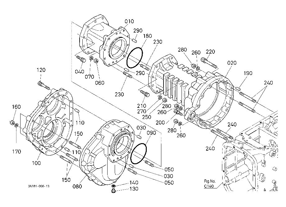 Rear Axle Case Rh (With 80 Inch Tread) [Rops Type]