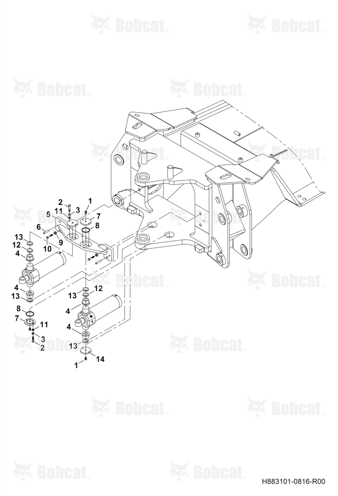 Chassis and Swing Cylinders Connections