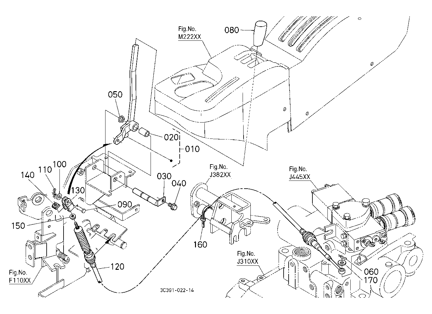 Auxiliary Control Valve Lever