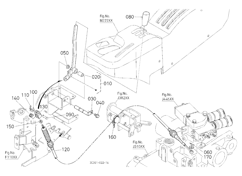 Auxiliary Control Valve Lever