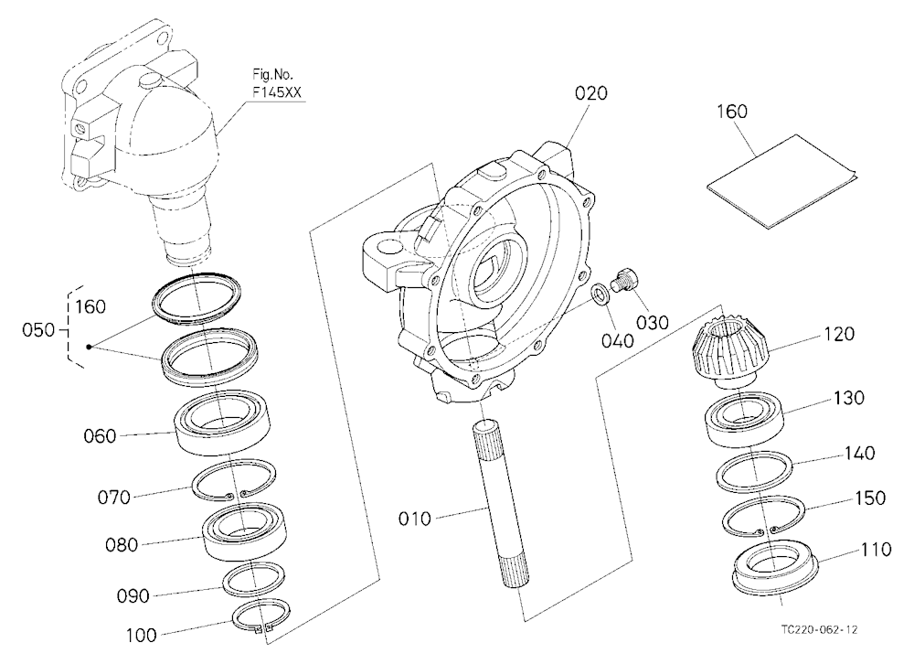 Front Axle Case Lh