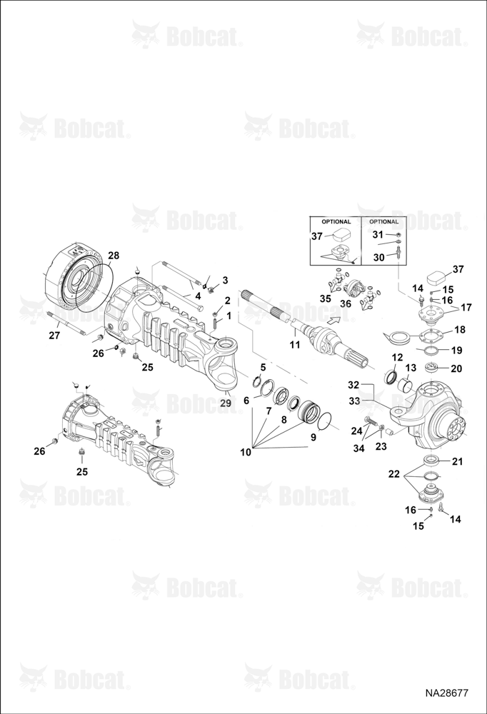 Front Axle (Hub Reduction)