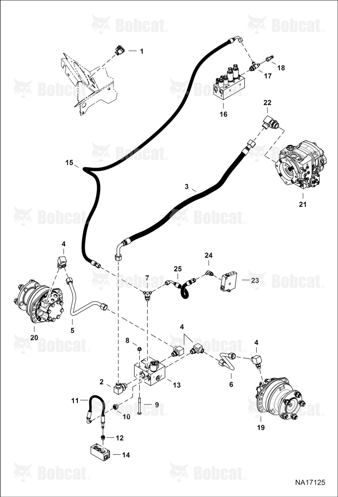 Hydrostatic Circuitry (W/Traction Lock)