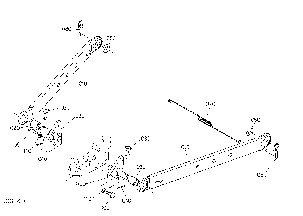 Hydraulic Lift Link 1 (Lower Link) [M4030Su-Tf]