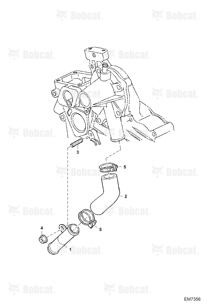 Water Pipe (Engine S/N EJ0001 - 4JB9999)