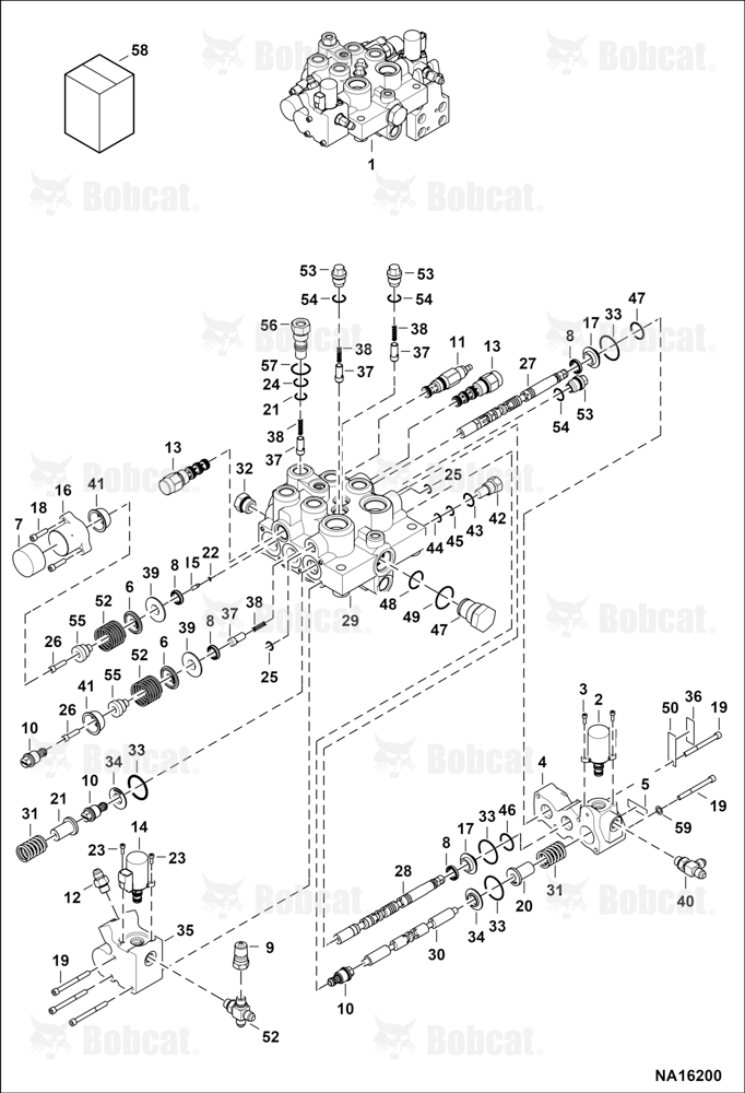 Hydraulic Control Valve (Selectable Joystick Controls)