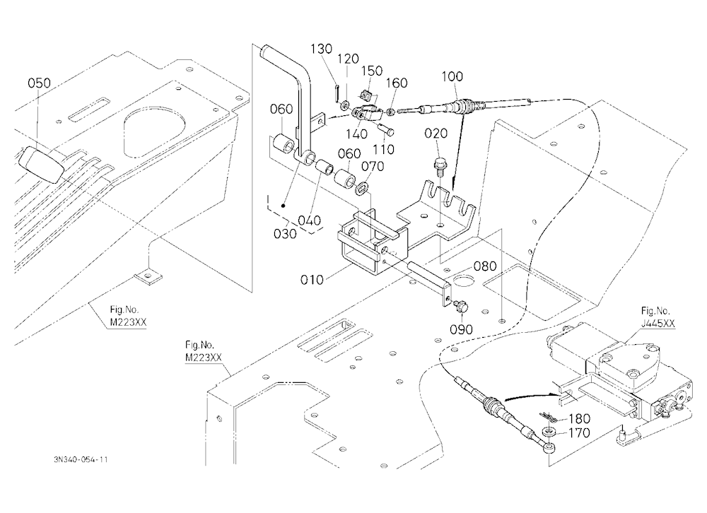 Auxiliary Control Valve Lever