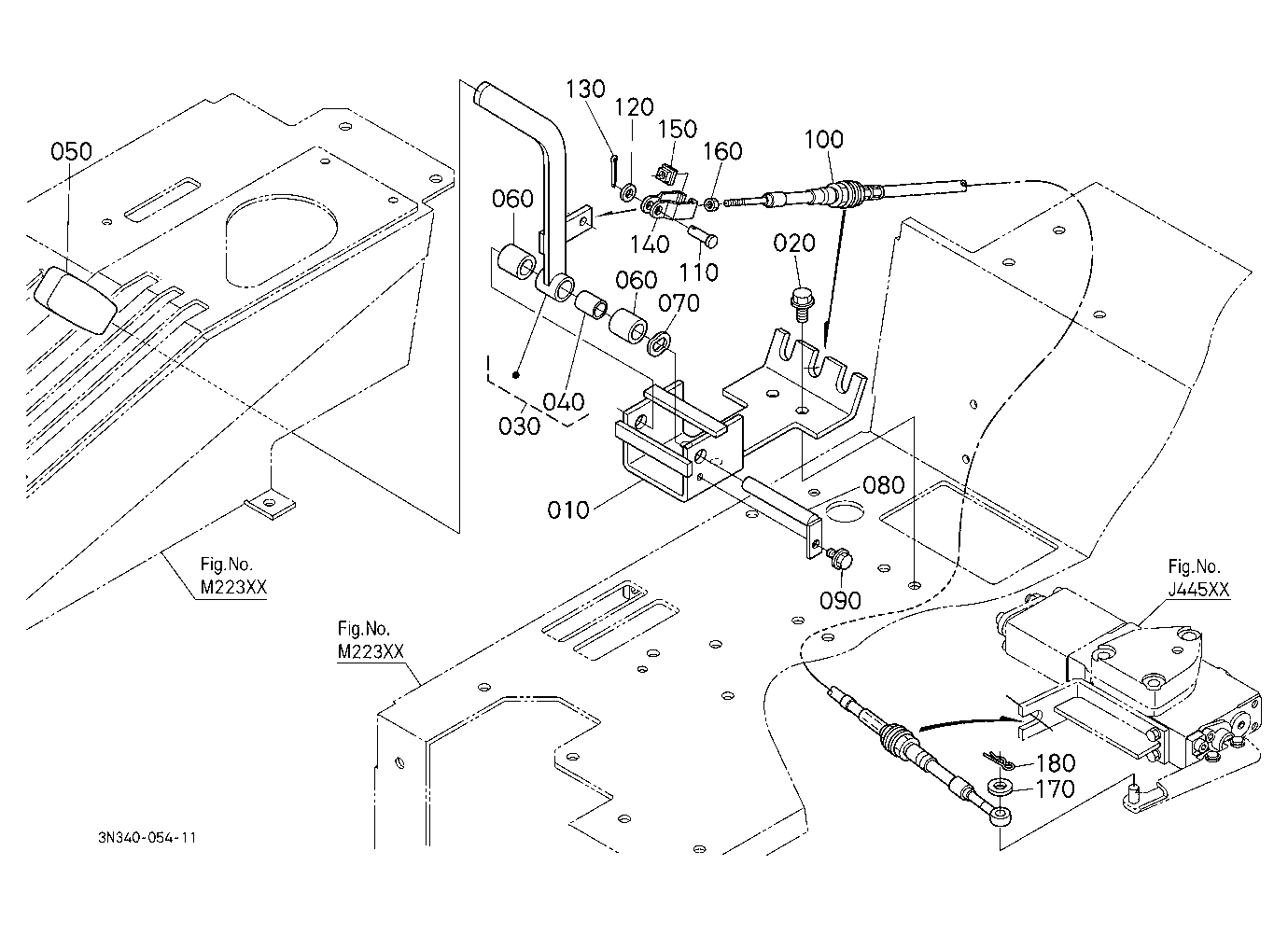 Auxiliary Control Valve Lever