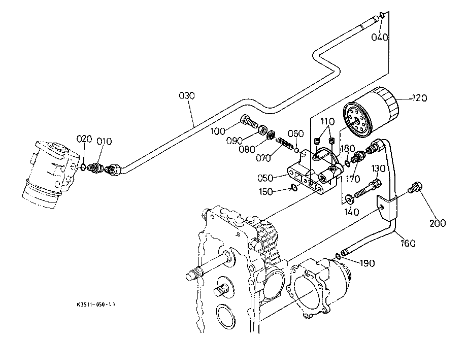 Hydraulic Oil Line (Oil Cooler)