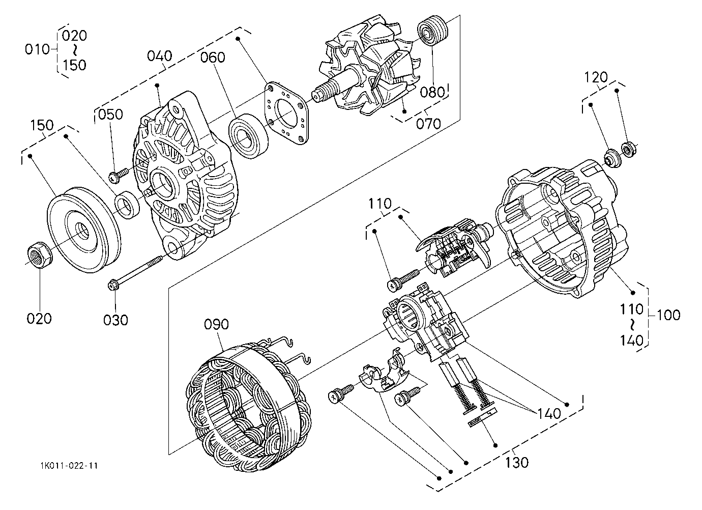 Alternator [Component Parts] [A](Not For Reman Uni